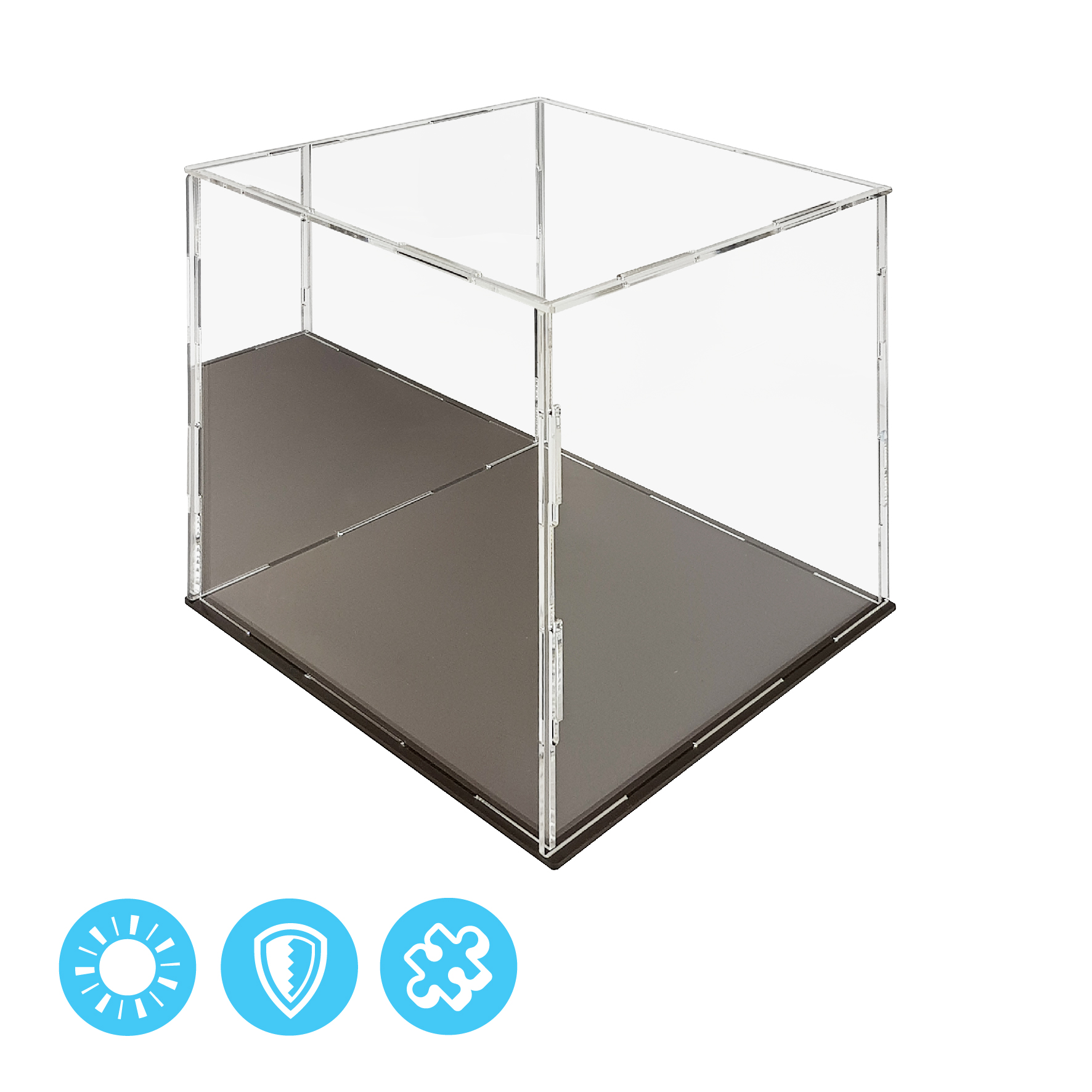 Display Cases (200 x 150 x 200mm) Mirrored